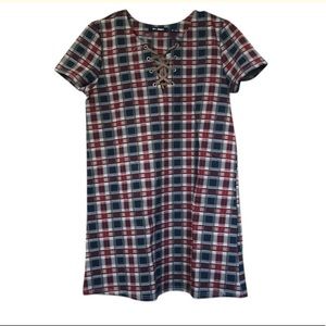 Blu Pepper Plaid Dress